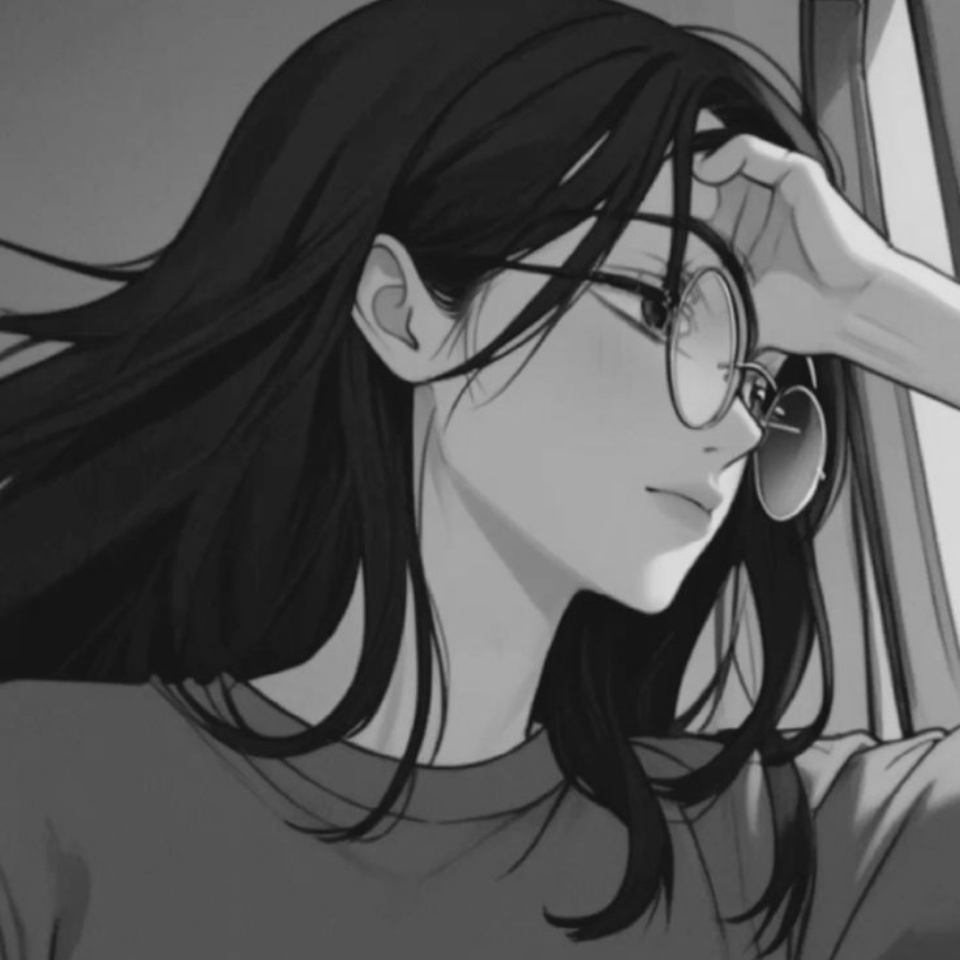 Anh buon avatar anime nu den trang 960px 960px avatar 12