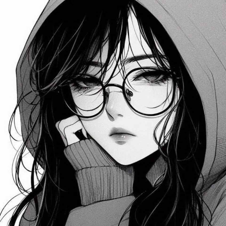 Anh anime nu trang den buon khoc 960px 960px avatar 2