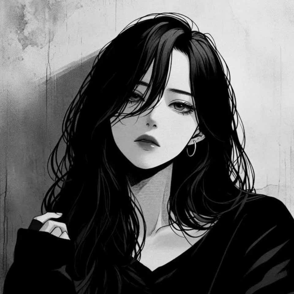 Anh anime nu trang den buon khoc 960px 960px avatar 3