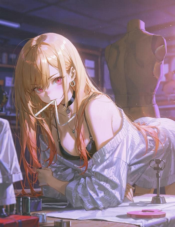 anime nữ ánh nhìn thu hút