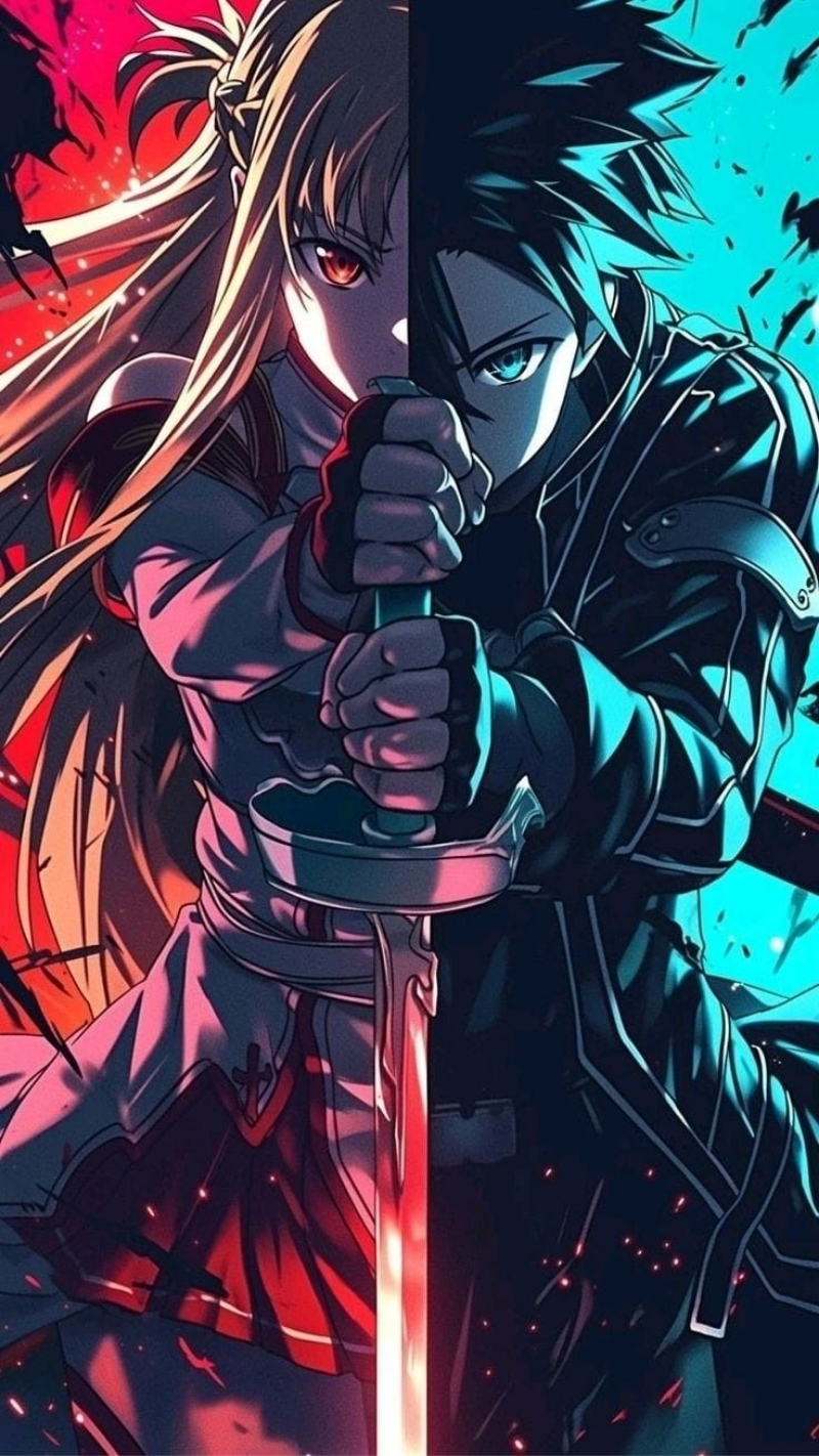 Hình ảnh nền Kirito và bạn bè 4K