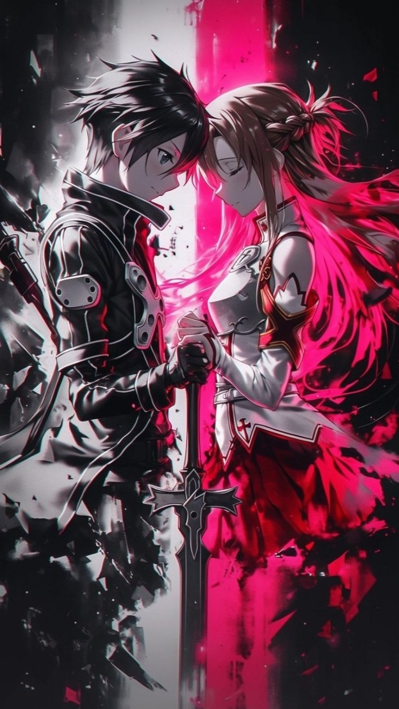 Ảnh nền Kirito và Asuna sang trọng