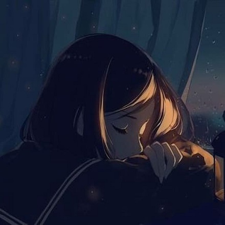 Ảnh avatar anime nữ cô gái đang ngủ