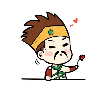 Hình đại diện hài hước ninja tặng hoa