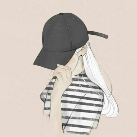 ảnh avatar đẹp cho nữ che mặt anime