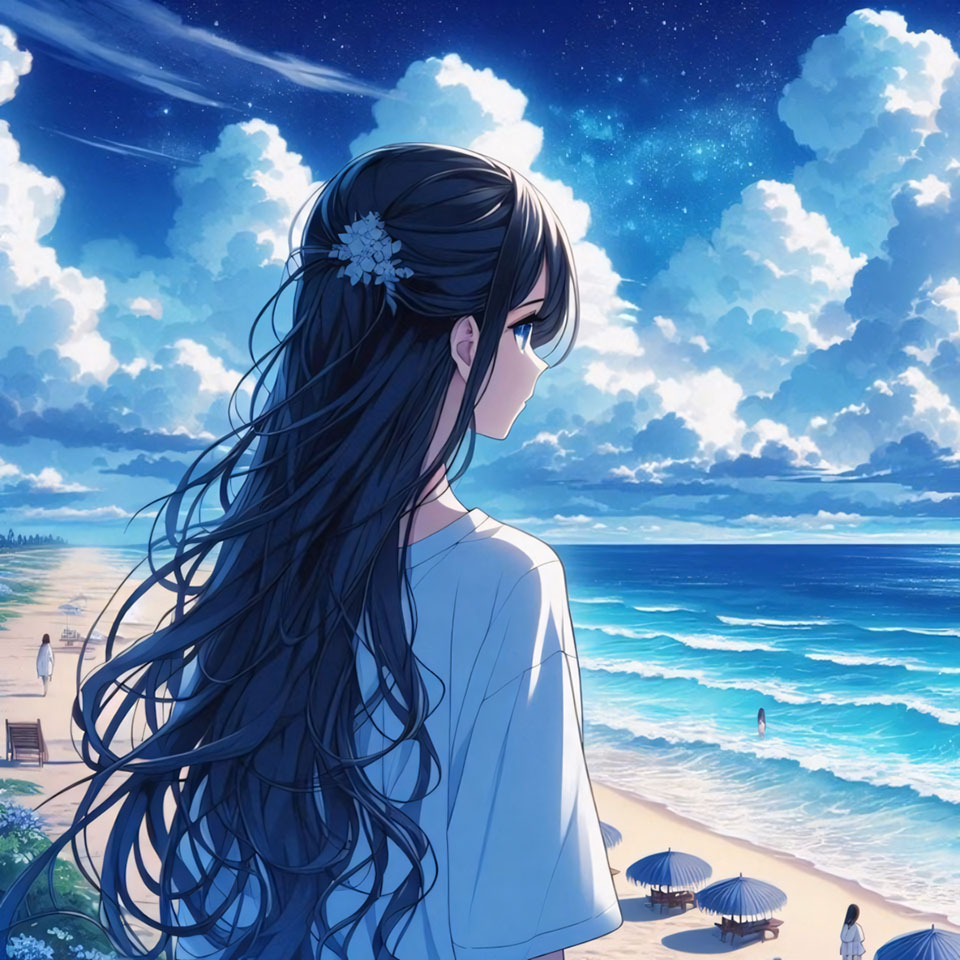 Avatar anh co gai buon quay lung anime 960px 960px avatar 16