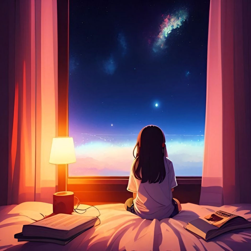 Avatar anh co gai buon quay lung anime 960px 960px avatar 28