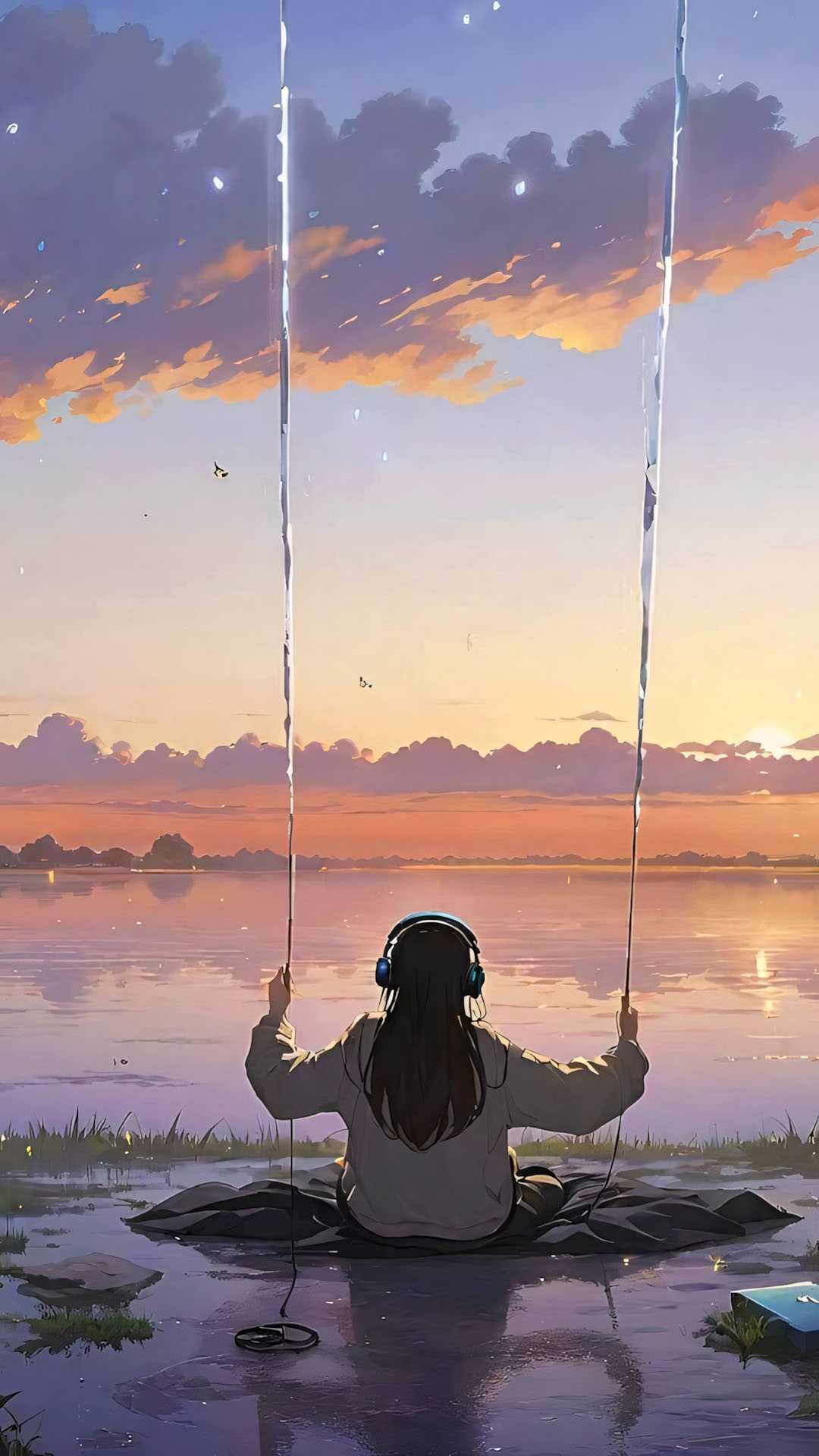 Hinh nen anh co gai buon quay lung anime 1920px 1080px full hd 13 1