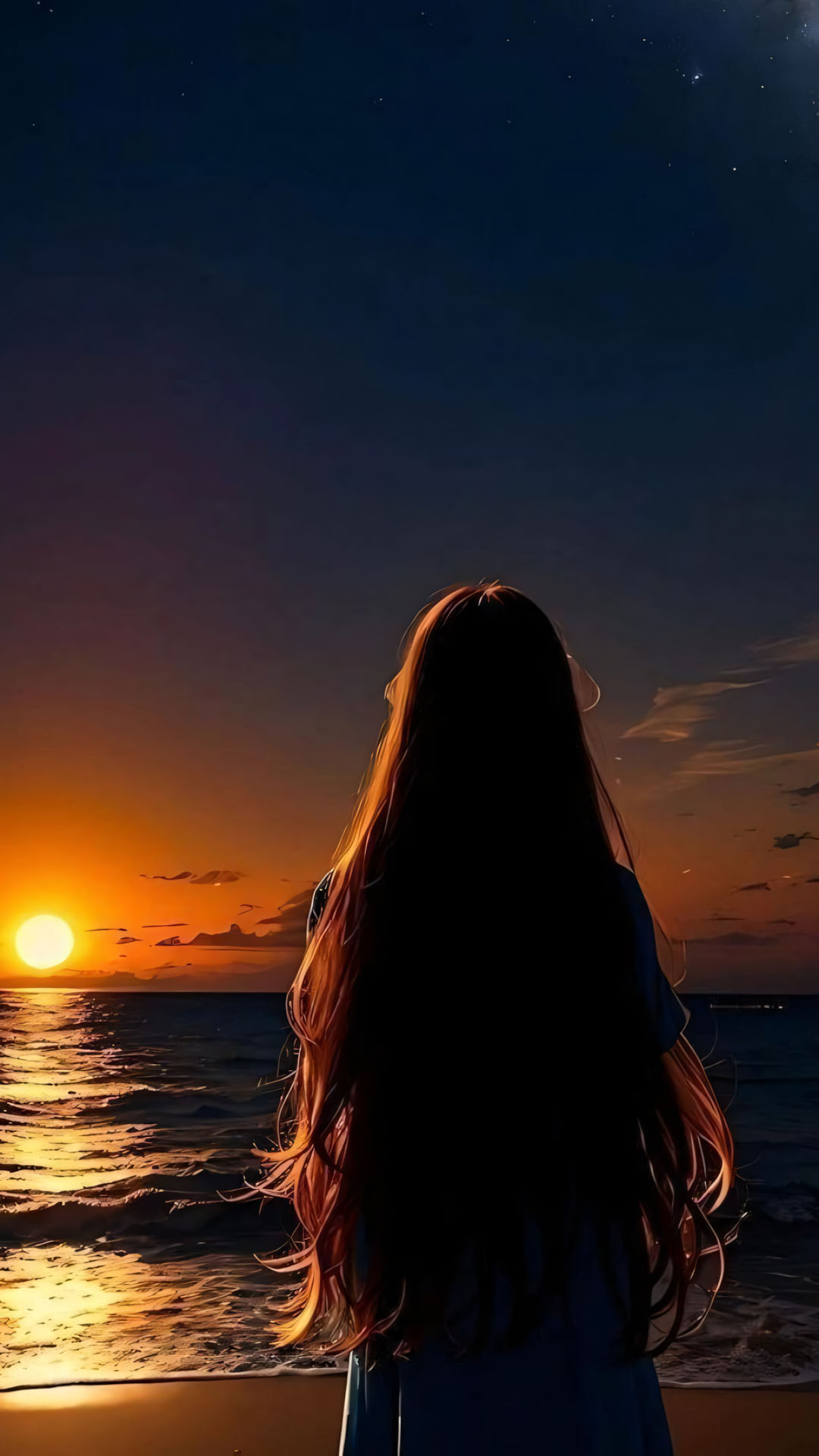 Hinh nen anh co gai buon quay lung anime 1920px 1080px full hd 14 1