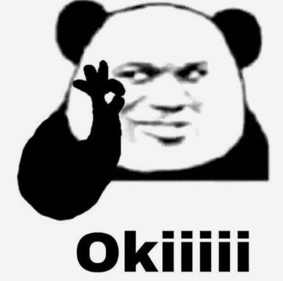 Gấu trúc meme mắt thâm