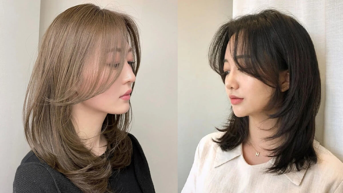 Các kiểu tóc ngang vai trẻ trung mái dài