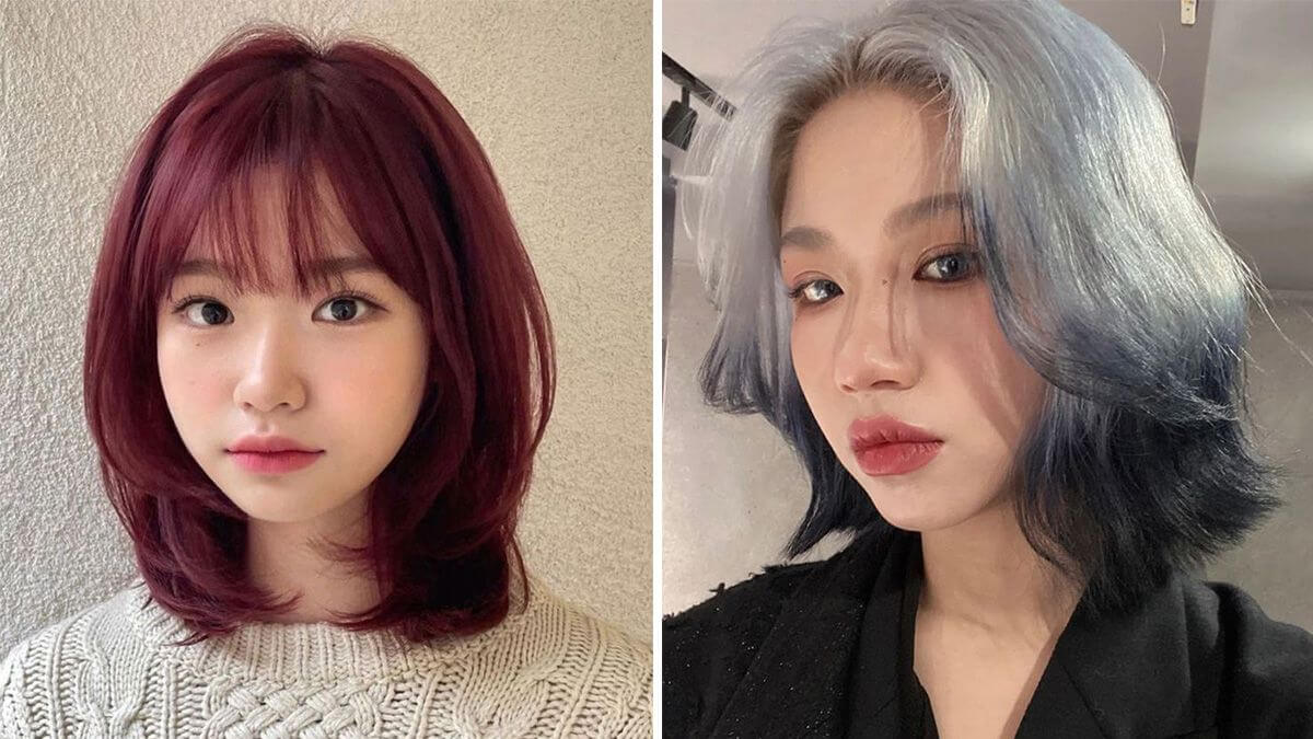 Tóc ngắn ngang vai nhuộm màu gì đẹp