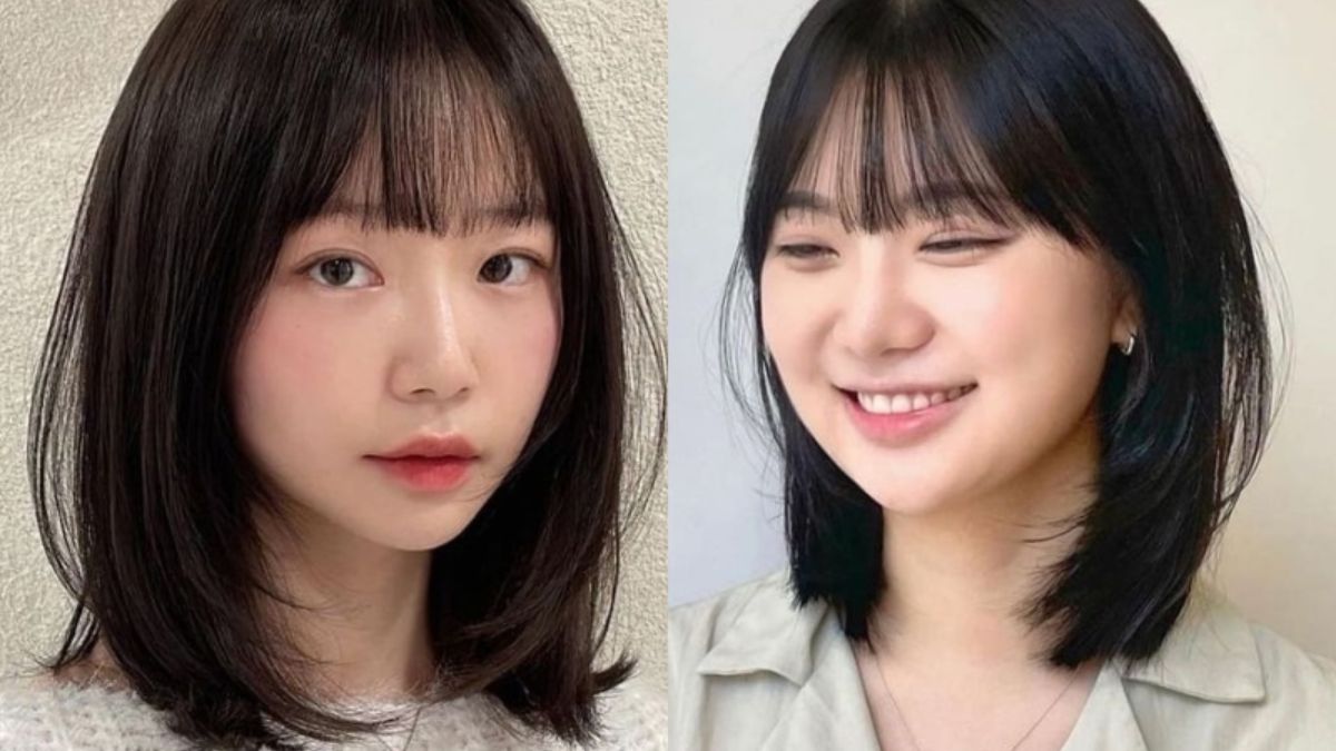 Tóc ngang vai thẳng layer