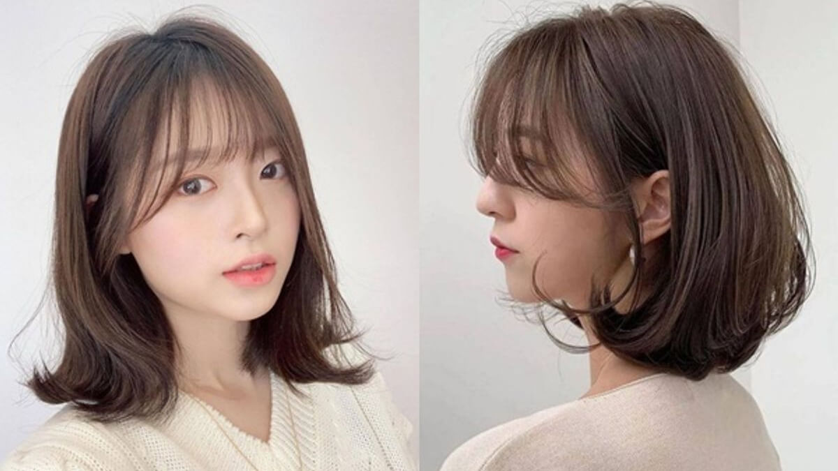 Tóc ngang vai mái thưa