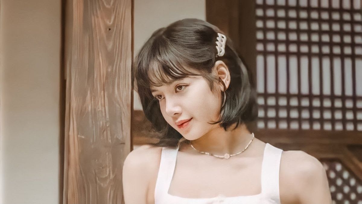 Tóc ngang vai uốn phồng