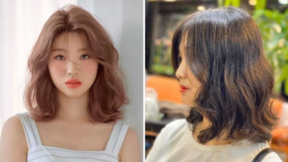 Kiểu tóc ngang vai xoăn lơi