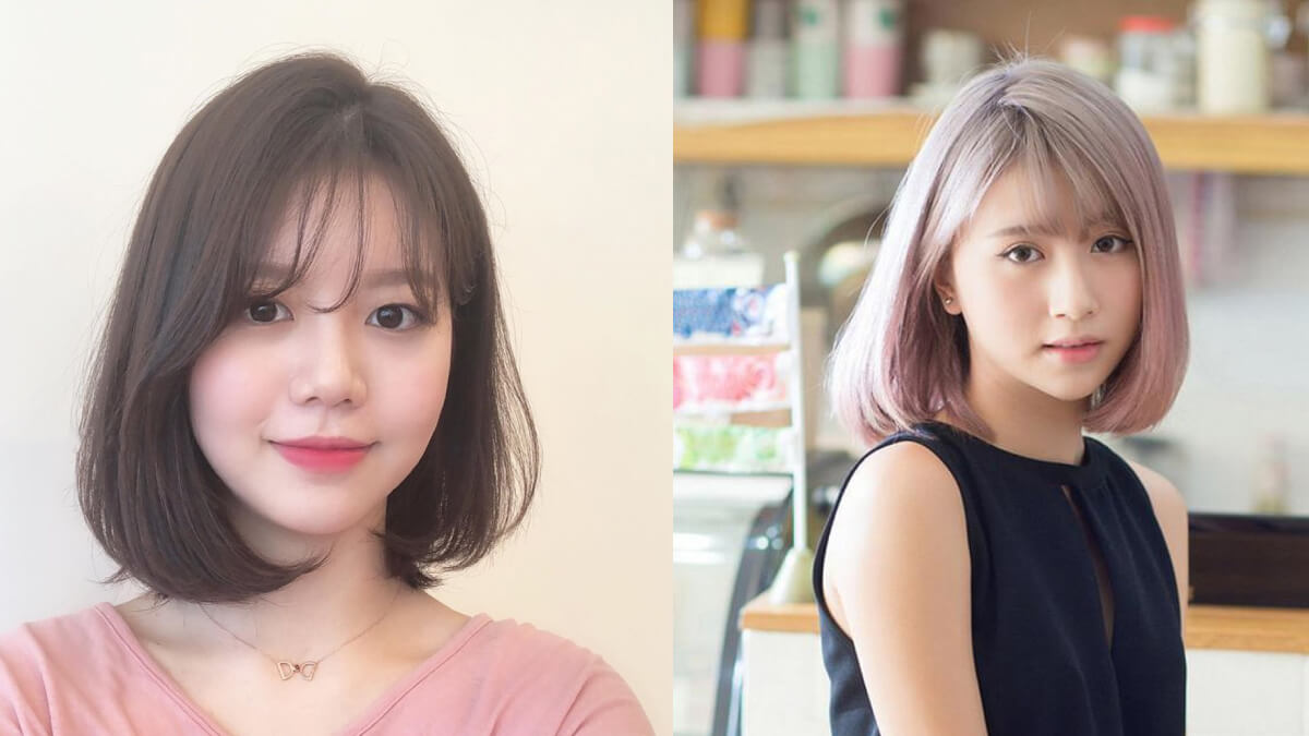 Tóc ngang vai uốn cụp