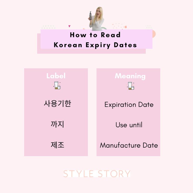 CÁCH ĐỌC NGÀY HẾT HẠN TRÊN MỸ PHẨM HÀN QUỐC