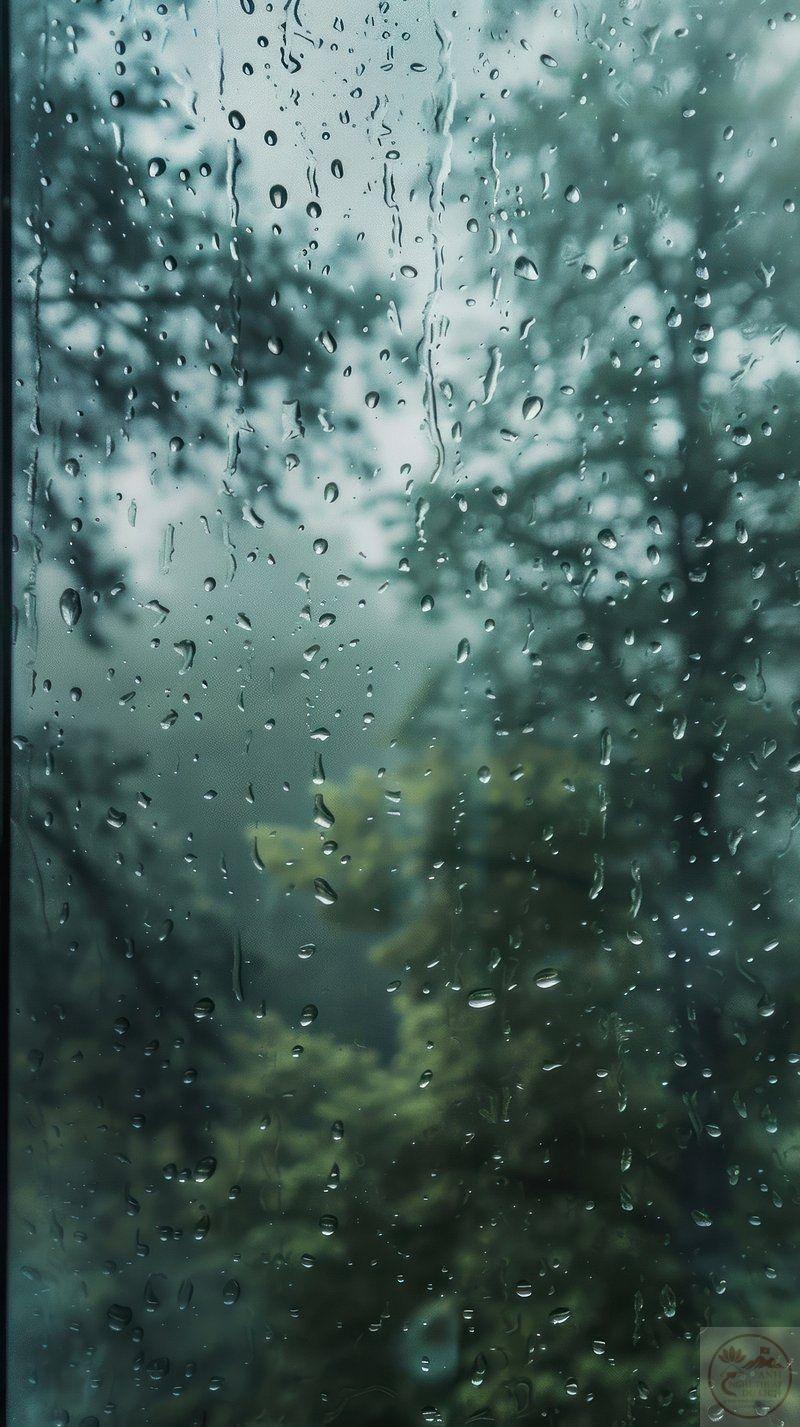 Nền ảnh mưa gợi nên sự mộc mạc và giản dị trong từng chi tiết