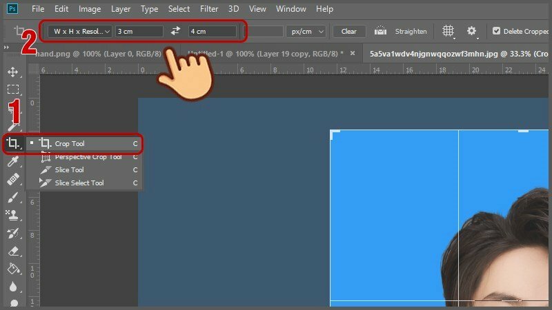 Cắt ảnh theo tỷ lệ của ảnh thẻ