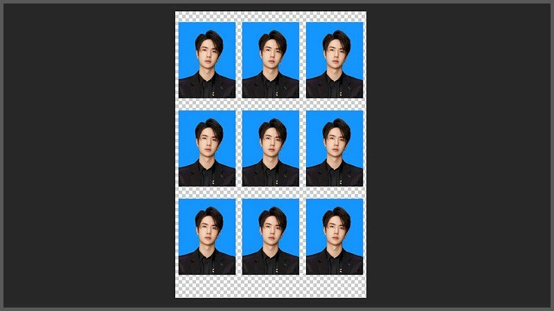 File ảnh 4x6 hoàn chỉnh trong photoshop