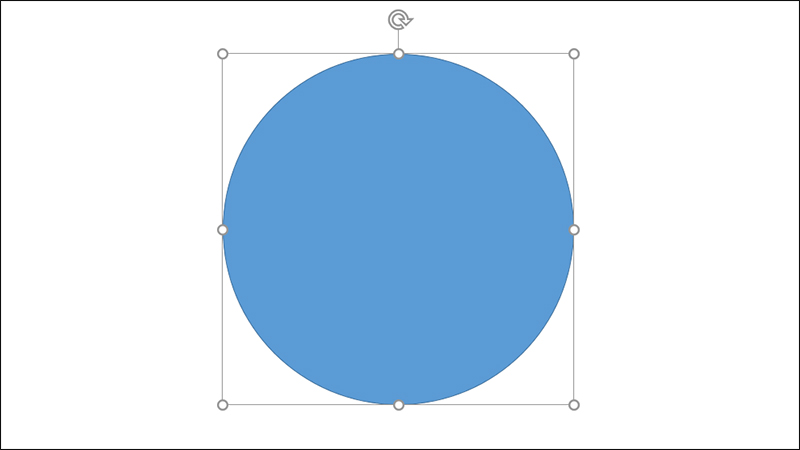 Nhấn Shift và vẽ hình tròn