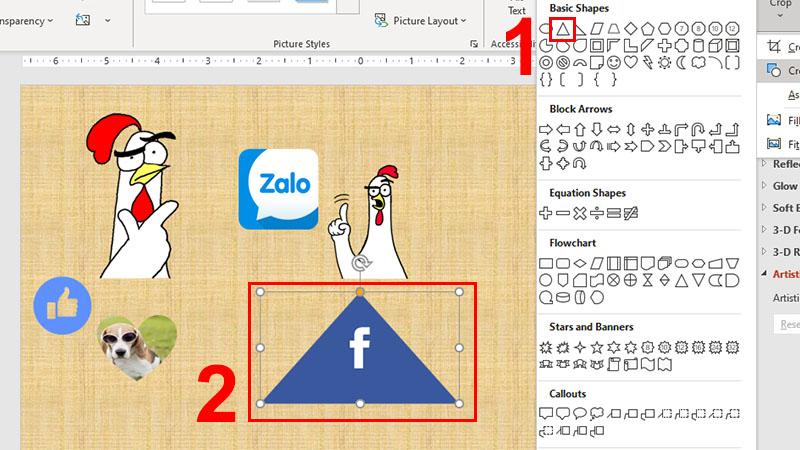 Kết quả sau khi chèn