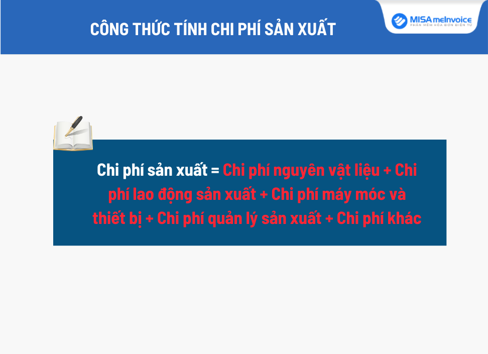 cách tính chi phí sản xuất