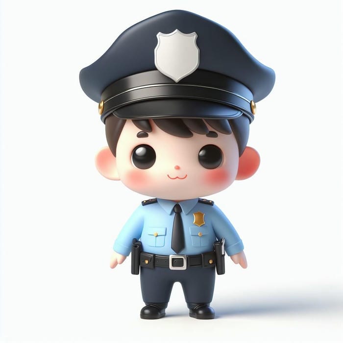 ảnh chibi công an cute dễ thương