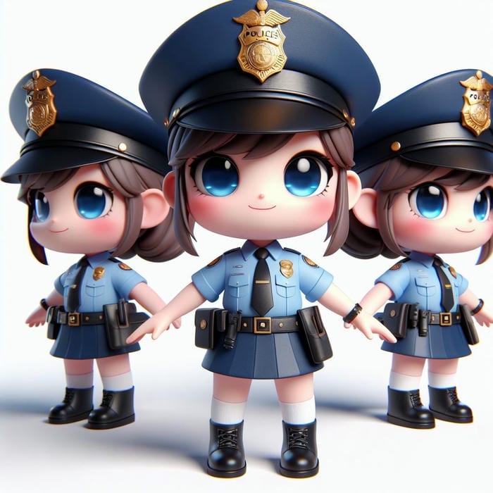 hình công an chibi đáng mến yêu