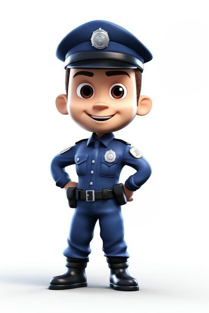 ảnh chibi công an cực đẹp