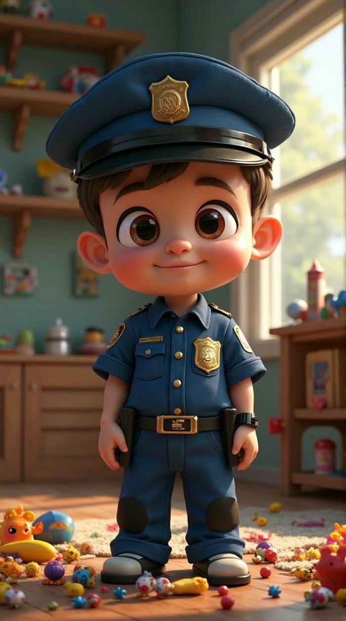 chibi công an đẹp nhất giản dị