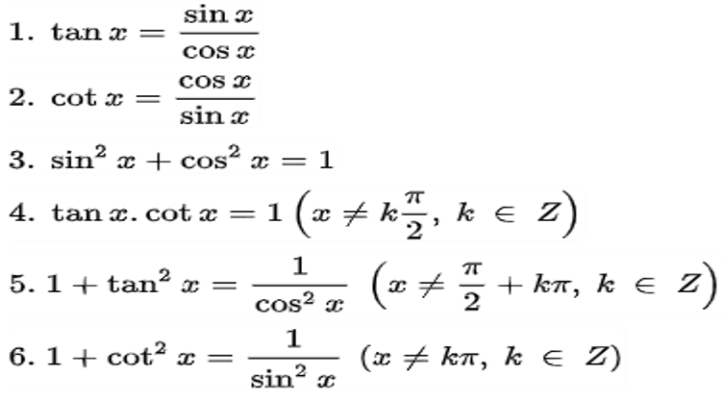 Công thức lượng giác lớp 11 cơ bản – nâng cao			Bình luận