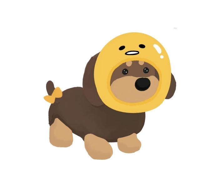 Hình con chó chibi nhìn ngộ nghĩnh