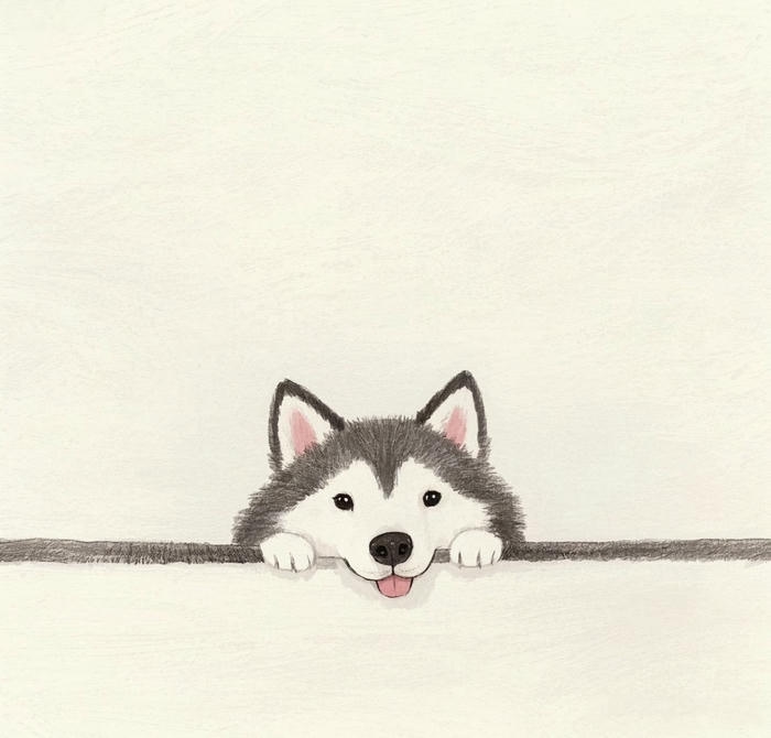 Hình ảnh con chó chibi trông hiền lành