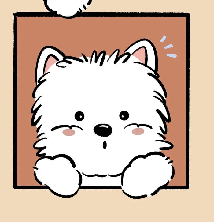 Ảnh con chó chibi chu mỏ