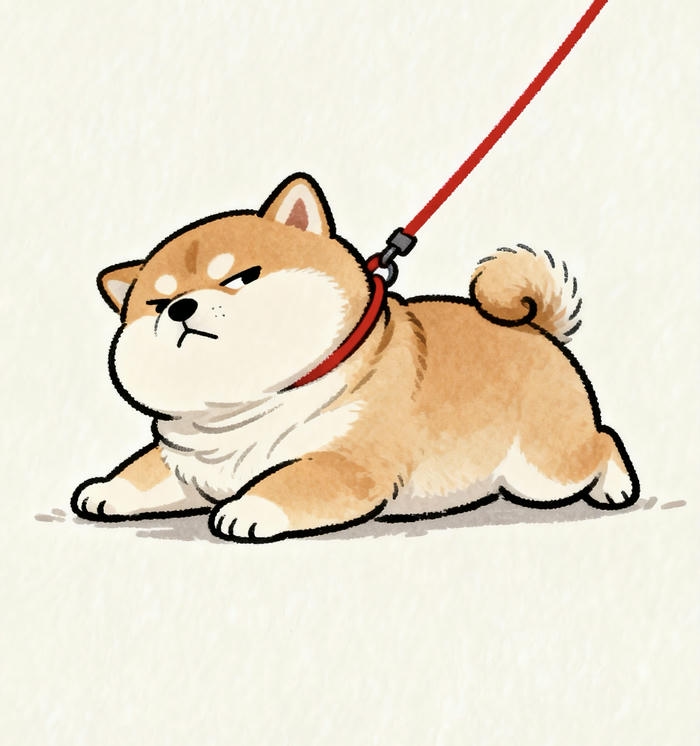 Con chó chibi mắt liếc buồn cười