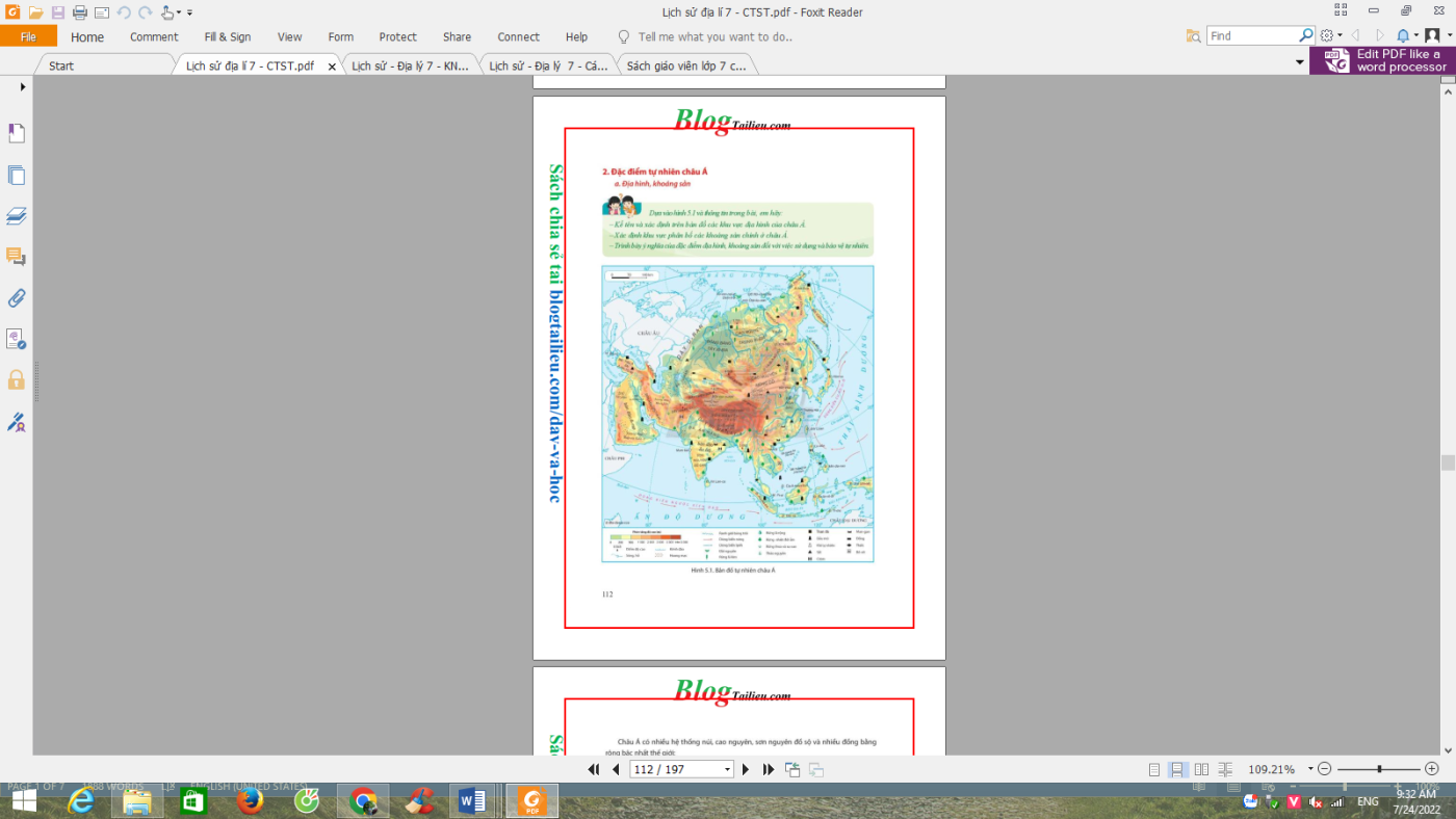 Vị trí địa lý,đặc điểm tự nhiên Châu Á