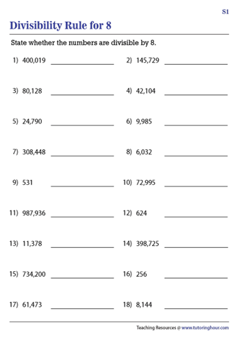 Bài tập dấu hiệu chia hết cho 8. (Ảnh: Internet)