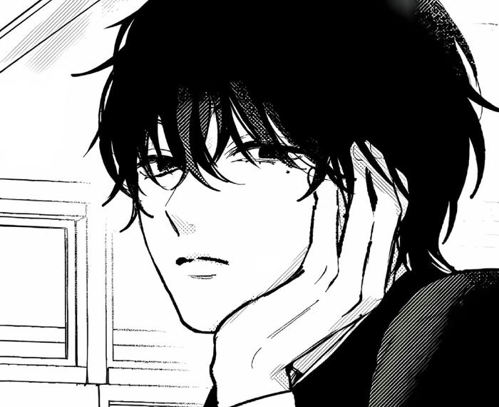 ảnh anime nam trắng đen diện mạo đẹp