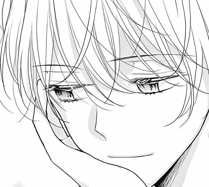 hình anime nam trắng đen tổng thể đẹp