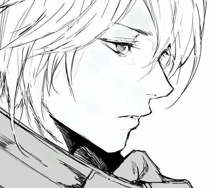 ảnh anime nam trắng đen cổ áo