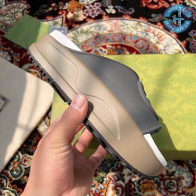 Dép nữ Gucci màu trắng siêu cấp đế cao like auth GC018