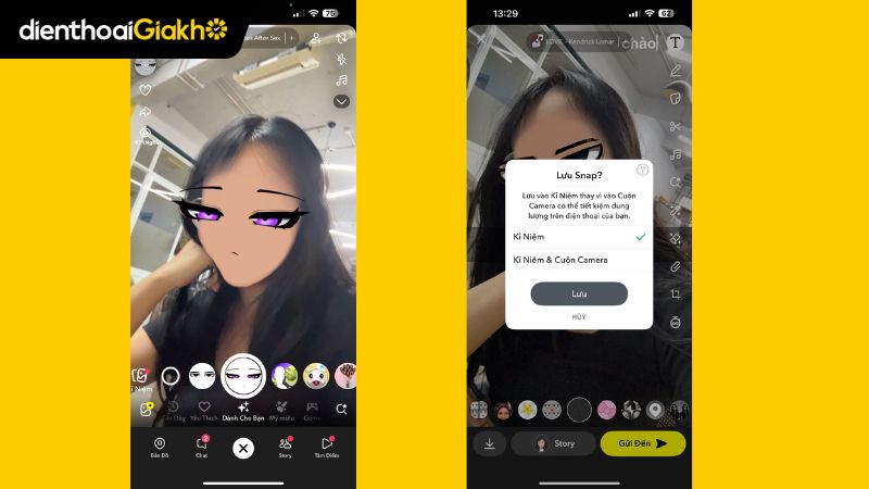 trend filter mặt nạ anime che mặt