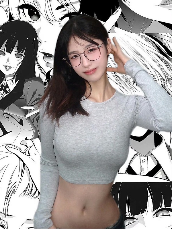 Gái xinh mặc đồ bó đeo kính