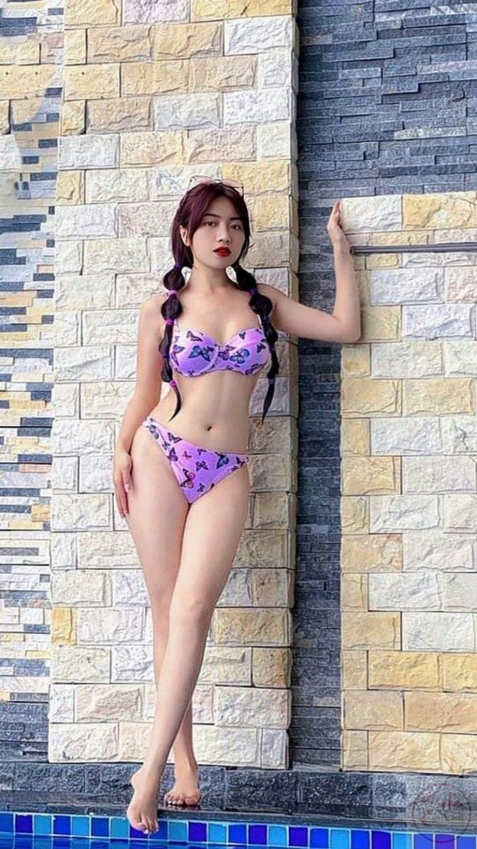 Bộ ảnh Hạ Nhiên mặc bikini đẹp khoe body bốc lửa cực hot