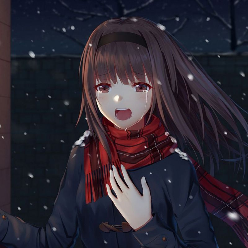 Ảnh anime nữ buồn thu hút người xem