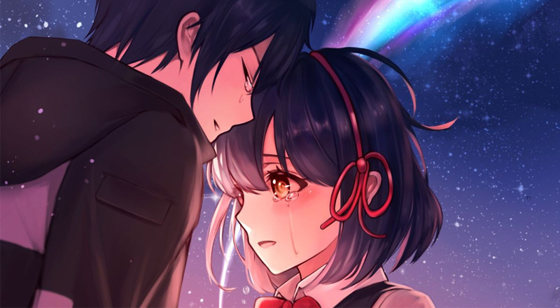 Ảnh anime buồn cho cặp đôi gắn liền với nỗi nhớ
