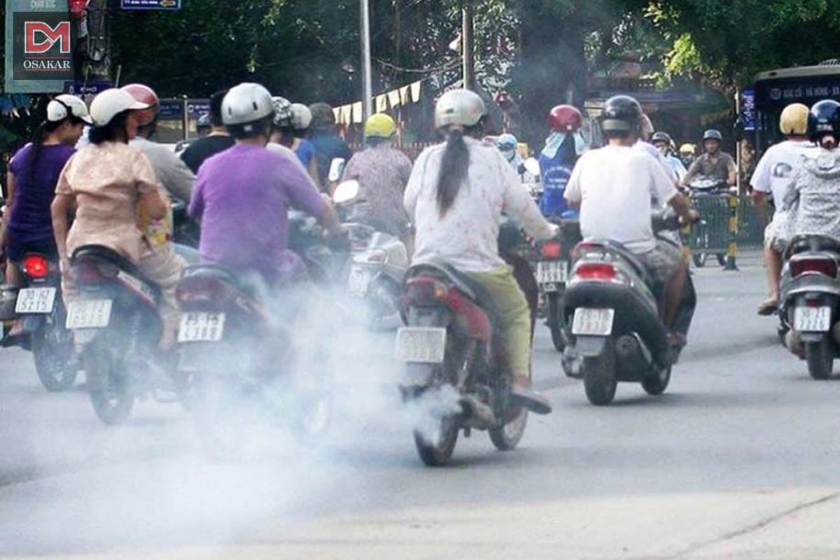 Hình ảnh ô nhiễm không khí ở Hà Nội 5