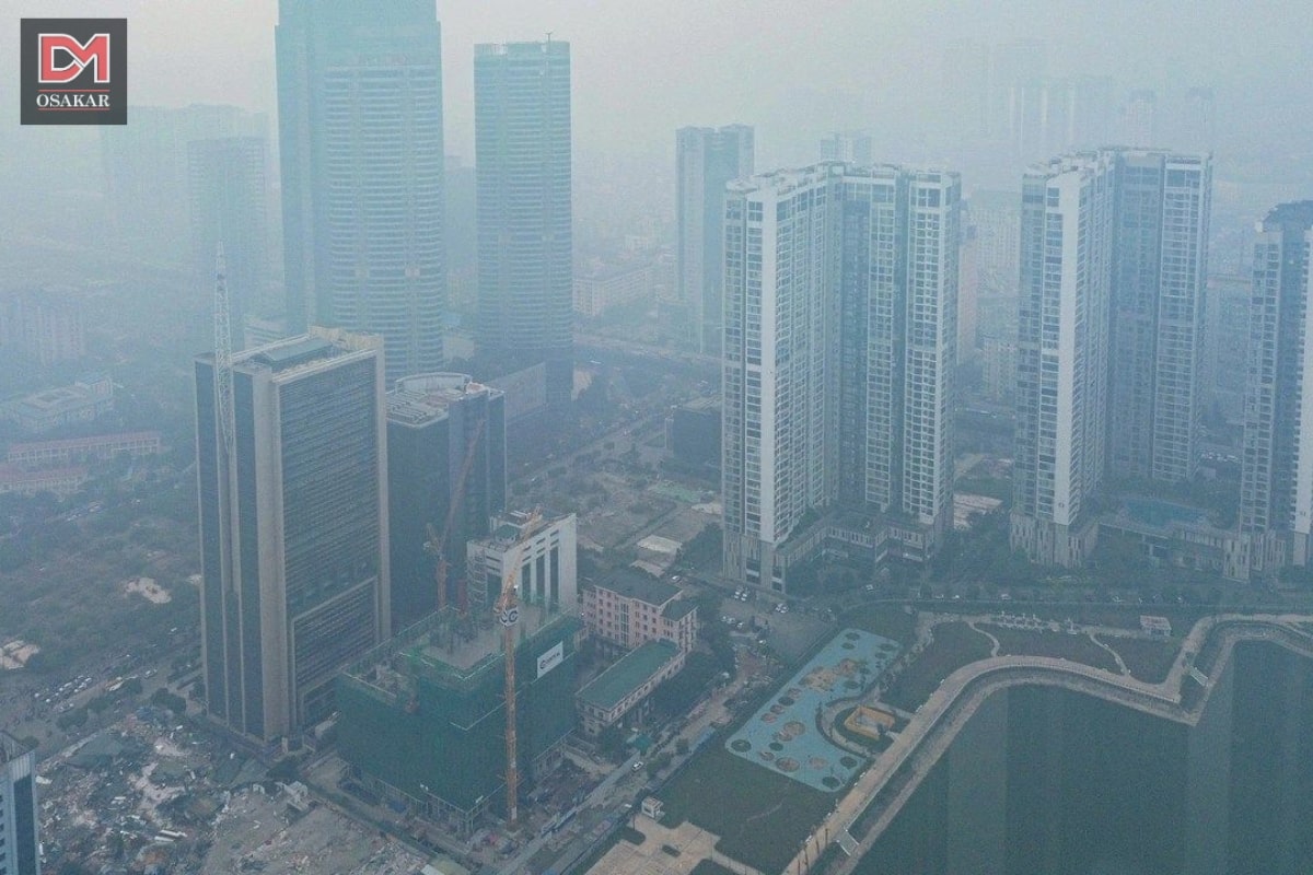 Hình ảnh ô nhiễm không khí ở Hà Nội 7